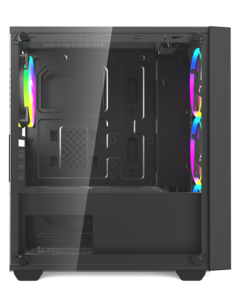 Giữa tháp Máy tính để bàn Tempered Glass PC Vỏ CPU Tủ ATX làm mát chơi game trường hợp máy tính - Product Image 5