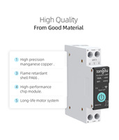 Nouveau disjoncteur WiFi TUYA avec compteur Rail DIN 63A télécommande sans fil interrupteur mural intelligent Compatible avec la maison intelligente