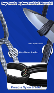 Cable Ethernet Plano Trenzado CAT8 de Longitud Personalizada de Fábrica, Cable de Conexión LAN de Alta Velocidad de 40 Gbps, 0.5-30 m - Product Image 4