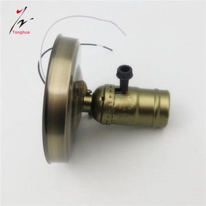 Kim loại máy tính để bàn cơ sở đèn E26 E27 vít bóng đèn chủ cơ sở ổ cắm với Knob/Dây kéo chuyển đổi cơ sở đèn để giữ bóng đèn - Product Image 3