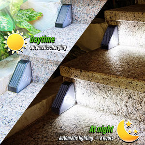 LED solare IP65 luce impermeabile scala esterna di piccole dimensioni percorso notturno luce <span class=keywords><strong>per</strong></span> giardino cortile <span class=keywords><strong>balcone</strong></span> arredamento Patio - Product Image 3