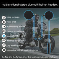 Auriculares para Casco HM-1 con Bluetooth 5.1+EDR, Sonido Estéreo de Alta Fidelidad, Intercomunicador, Contestación/Rechazo de Llamadas, Conexión Dual, Alcance de 20M, 500H