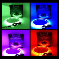 RVB App Contrôle, Multicolore, Mode Musique, Dimmable, 6.5 pouces RVB Haut-Parleur Anneau lumières, Bleu-dent APP Contrôlée