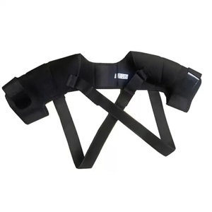 Supporto per la spalla Premium con cinturino incrociato a doppia fasciatura all'ingrosso personalizzabile in fabbrica per l'esercizio e alleviare il dolore alla schiena - Product Image 5