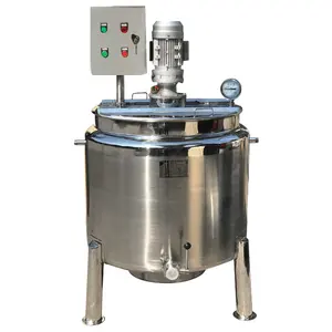 Stainless steel Open top soap liquid electrical heating and mixing tank