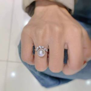 ที่ใส่เครื่องประดับเงิน 10659DIY ตัวเรือนเงินแท้ S925 สำหรับใส่แหวนเปล่า แหวนลูกปัดหลายเม็ด ขนาด 5-6 มม. อุปกรณ์ทำเครื่องประดับมุก แหวนเพชร - Product Image 4