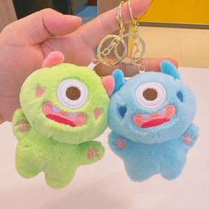 Llavero de Mosquetón con Muñeco de Monstruo Pequeño de Anime y Dibujos Animados, Ojos Grandes, de Moda, para Aliviar el Estrés, Duradero, de Plástico PP, Relleno de Algodón - Product Image 4