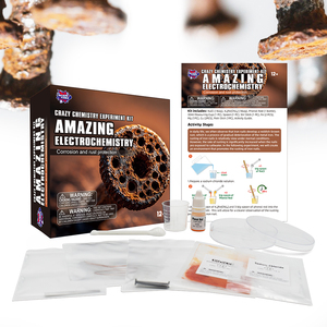 Kit scientifique d'électrochimie incroyable pour enfants, jeu de chimie fou, jouets STEM, expériences, cool, unisexe, sans batterie - Product Image 3