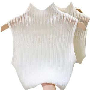 Canotta da <span class=keywords><strong>Donna</strong></span> a <span class=keywords><strong>Maglia</strong></span> Tinta Unita Aderente, Maglioncino Sexy <span class=keywords><strong>Senza</strong></span> <span class=keywords><strong>Maniche</strong></span>, Novità Estiva Autunnale di Tendenza - Product Image 5