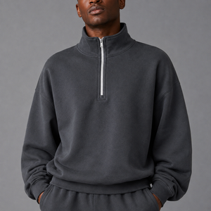 Sudadera Elástica para Hombre con Cierre de 1/4, de Secado Rápido, para Otoño, Gimnasio, Entrenamiento, Manga Larga, Deportiva, Stock Local en EE. UU. - Product Image 5