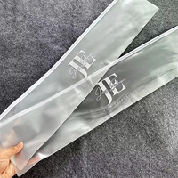 Bolsa de Almacenamiento para Extensiones de Cabello con Cierre Hermético, Transparente, Impermeable, con Logotipo Personalizado, Funda Protectora contra el Polvo, Bolsa de Embalaje para Paquetes de Cabello con Cierre Largo