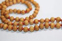 Excellence Artisanale Traditionnelle : Collier de Méditation Jap Mala en Perles Naturelles de 8 mm et Bois, 109 Perles Nouées à la Main, Puissance de la Méditation, Prix Abordable