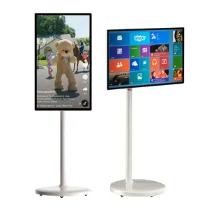Stand By Me Tv 27 32-Zoll-Facebook Tiktok Video Player LCD-Touchscreen Drehbarer tragbarer Fernseher Interaktiver Smart-TV mit Akku