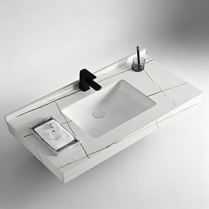 Comptoir <span class=keywords><strong>de</strong></span> salle <span class=keywords><strong>de</strong></span> bain en céramique à livraison rapide <span class=keywords><strong>de</strong></span> l'usine chinoise pour projet <span class=keywords><strong>de</strong></span> rénovation d'<span class=keywords><strong>urgence</strong></span> d'hôtel - Product Image 1