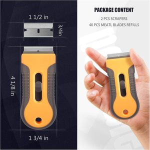 Razor Blade Scraper <b>Tool</b> DIY Multi-Purpose Decals Stickers Paint Removal Customizable OEM Rubber - Product Image 5
