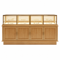 Ensemble de présentoirs à bijoux en bois sur mesure avec vitrine murale, comptoir et armoire verrouillable – Vente en gros
