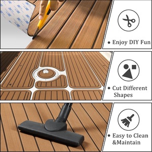 Helden Waterdicht Eva Foam Faux Teak Materiaal Decking Duurzaam Jacht Boot Vloeren Marine Grip Terrasplanken