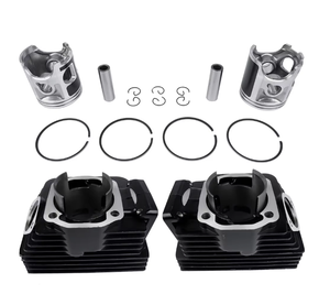 高性能 1973-1975 64mm ヤマハ RD350 2ストローク シリンダーピストン オートバイ シリンダーピストン ガスケットリングキット - Product Image 6