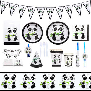 Ensemble de vaisselle de fête Spot Panda Festival accessoires de décoration de fête d'anniversaire comprenant des gobelets en papier et du <span class=keywords><strong>pop</strong></span>-<span class=keywords><strong>corn</strong></span> - Product Image 3