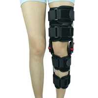 Attelle de stabilisation médicale pour jambe adulte, orthopédique, à angle réglable, pour fracture, avec genouillère articulée