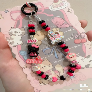 Chaîne de téléphone pour fille, modèle original mignon KT Cat Castle, avec lanière courte pour <span class=keywords><strong>appareil</strong></span> <span class=keywords><strong>photo</strong></span> CCD, modèle 288 - Product Image 2