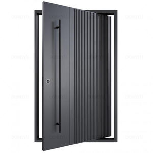 Puerta Pivotante Exterior de Aluminio Fundido Tallado en Acero Inoxidable <span class=keywords><strong>Jordan</strong></span>, Moderna y Segura para Proyectos de Hoteles y Villas - Product Image 4