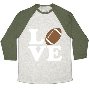 Maglietta da baseball unisex Tri-Blend di Love Football - Product Image 3