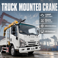 Camion grue 4x2 3.2T avec grue télescopique de 9,5 m de hauteur de levage, moteur Euro VI de 130 CV pour les services de sauvetage routier