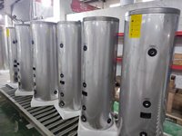 Réservoir tampon DHW 30L 50L 100L150L 200L 300L 500L 1000L Chaudière Chauffage par le sol Pompe à chaleur Réservoir d'eau de stockage en acier inoxydable