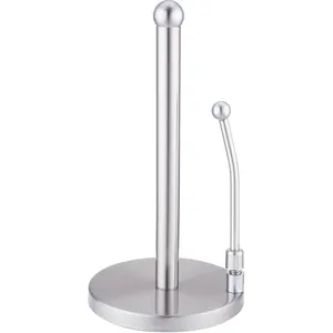 kitchen metal paper roll holder standing paper towel holder