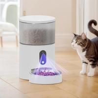 Distributeur automatique de nourriture pour animaux de compagnie avec double caméra 1080P, 3L, WiFi intelligent, application Tuya, alimentation quantitative programmée, distributeur automatique de nourriture pour chiens et chats