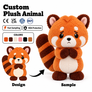 Peluche personnalisée TikTok Virale Mignonne Grande Oreille Raton Laveur Triste, Jouet en Peluche Doux Anti-Anxiété, Cadeau pour Enfants - Product Image 1