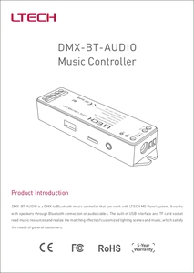 LTECH DMX mavi-diş müzik denetleyicisi mavi-diş MusicRDM müzik denetleyicisi DMX-BT-AUDIO - Product Image 2