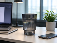 Verres à boire esthétiques en verre côtelé pour café, cocktails, mojito, bar à domicile