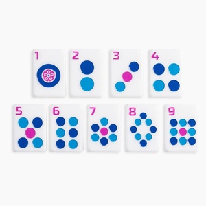 Juego de Mahjong Americano Portátil de Alta Calidad, 160 Fichas Blancas Hechas a Mano de Acrílico, Fichas de Madera de Lujo, Juego de Casino para el Hogar, Melamina - Product Image 2