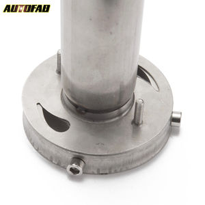 AUTOFAB- Silenciador de escape con punta redonda ajustable de acero inoxidable de 4.5 "Extraíble ajustable AF-XS45 - Product Image 3