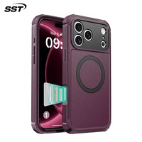 Coque de téléphone en gel antichoc deux-en-un compatible transfrontalier pour iPhone 18 Pro Max, design sportif, protection magnétique double couche