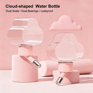 80ml Bulut Şeklinde Küçük Evcil Hayvanlar Hamster Sızdırmaz Kafes Asılı Su Besleme Şişesi Çeşmesi - Product Image 3