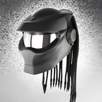 Casques de moto intégraux Predator en matériau ABS pour la conduite de moto