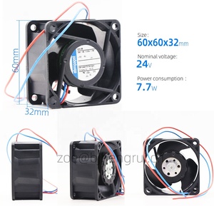 Ventilador Axial de Refrigeración para Gabinete ebmpapst 614JH 6032 60x60x32mm 24V DC 70m3/h 11700rpm 7.7W, Pequeño, de Alta Velocidad y Silencioso - Product Image 2