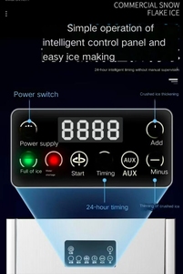 Tự động thương mại nghiền máy sản xuất nước đá nhà hàng hải sản tươi-giữ bông tuyết hạt tuyết Flake máy sản xuất nước đá - Product Image 3