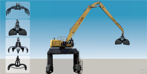 Benna a Conchiglia Sigillata con Rotazione a 360 Gradi per Movimentazione Materiali su Escavatore in Porto - Product Image 3