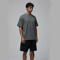 T-shirts oversize 280 GSM à épaules tombantes 100 % coton, t-shirts vierges oversize, streetwear, logo personnalisé, t-shirt homme