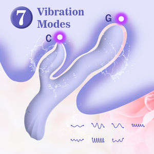 Vibrador de Conejo de Silicona Suave y Flexible <span class=keywords><strong>Ylove</strong></span> para Mujeres, 10 Modos de Vibración, Ángulo Ajustable, Motor Dual, Estimulador de Punto G - Product Image 2