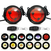 Feux de voiture LED Dynamic Devil Eye, 33 modes, lentille décorative, modification des phares, lampe de voiture Sharingan LED