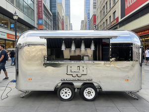 Camion de restauration entièrement équipé en aluminium avec station de crème glacée et de frites en fibre de verre, cuisine mobile - Product Image 3