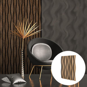 Legno e poliestere parete acustica <span class=keywords><strong>fai</strong></span> <span class=keywords><strong>da</strong></span> <span class=keywords><strong>te</strong></span> speciale forma irregolare pannelli di parete acustica a doghe per la decorazione della parete - Product Image 6