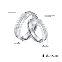 Offre Spéciale Argent Couple Amour Bijoux Or Zircon Bague de Fiançailles Dans 916 pour Hommes Bague de Phalange
