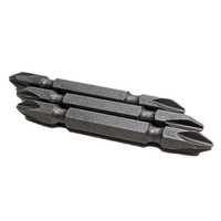 RALTER Taiwan Embouts de tournevis double embout en acier S2 Phillips 5 pièces 65 mm PH2*65MM avec finition sablée foncée et boîte écologique