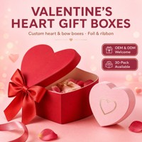 Boîte cadeau personnalisée pour la Saint-Valentin avec couvercle à nœud, découpe laser en forme de cœur, feuille d'or rose, boîte à bonbons rigide OEM ODM vente en gros